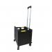 PROPLAZ BLACK FOLDING BOX TRUCK - 4 x Swivel Castors - Sliding Lid BI046Y
