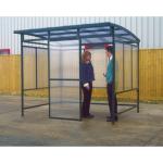 Smoking Shelter with Polycarbonate Panel Green BSS27Z