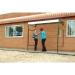 Wall Mounted Smoking Shelter c/w 1 x Side Panel; Triple Wall Polycarbonate  Green BSSW6Z & 1xBSSP7Z