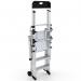Large Platform Folding Steps with Safety Gates - 3 Tread CAG303