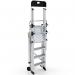 Large Platform Folding Steps with Safety Gates - 4 Tread CAG304