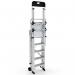 Large Platform Folding Steps with Safety Gates - 5 Tread CAG305