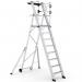 Large Platform Folding Steps with Safety Gates - 8 Tread CAG308
