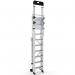 Large Platform Folding Steps with Safety Gates - 8 Tread CAG308