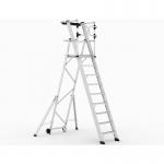 Large Platform Folding Steps with Safety Gates - 9 Tread CAG309