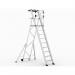 Large Platform Folding Steps with Safety Gates - 9 Tread CAG309