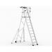 Large Platform Folding Steps with Safety Gates - 10 Tread CAG310