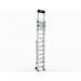 Large Platform Folding Steps with Safety Gates - 10 Tread CAG310