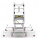 Extra Large Platform Safety Steps with Adjustable Stabilisers - 4 Tread CAS804