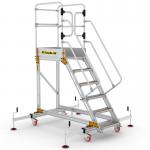 Extra Large Platform Safety Steps with Adjustable Stabilisers - 5 Tread CAS805