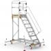 Extra Large Platform Safety Steps with Adjustable Stabilisers - 8 Tread CAS808