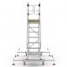 Extra Large Platform Safety Steps with Adjustable Stabilisers - 8 Tread CAS808