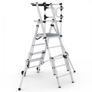 CLIMB-IT FOLDING TELESCOPIC LARGE PLATFORM STEP with SAFETY GATES - 41