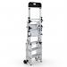 CLIMB-IT® FOLDING TELESCOPIC LARGE PLATFORM STEP with SAFETY GATES - 4+1 Tread CAV945