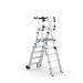CLIMB-IT® FOLDING TELESCOPIC LARGE PLATFORM STEP with SAFETY GATES - 5+2 Tread CAV957