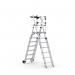 CLIMB-IT® FOLDING TELESCOPIC LARGE PLATFORM STEP with SAFETY GATES - 7+3 Tread CAV971