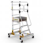 Mobile Steps with Safety Gate - 4 Tread CAW504