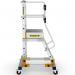 Mobile Steps with Safety Gate - 4 Tread CAW504