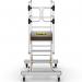 Mobile Steps with Safety Gate - 4 Tread CAW504