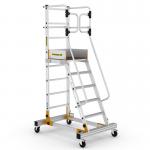Mobile Steps with Safety Gate - 6 Tread CAW506