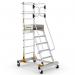 Mobile Steps with Safety Gate - 6 Tread CAW506