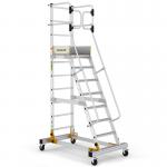 Mobile Steps with Safety Gate - 8 Tread CAW508