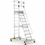 Mobile Steps with Safety Gate - 10 Tread CAW510