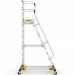Mobile Steps with Safety Gate - 10 Tread CAW510