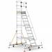 Mobile Steps with Safety Gate - 12 Tread CAW512