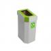 Cardboard Recycling Bin; Set of 5; 60L; White Body; Multiple Colours; Carboard CB030Z