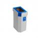 Cardboard Recycling Bin; Set of 5; 60L; White Body; Multiple Colours; Carboard CB030Z