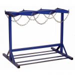 Cylinder Floor Rack - Double Sided - 4 Cylinders - Blue CFRD04ZBL