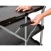 Proplaz Fold Folding Trolley; 3 Tier; Swivel Castors; Anodised Aluminium/Polypropylene; 75kg; Black/Grey CI583Y