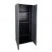 Utility Cupboard; 2 Doors; 3 Shelf; Two Tone Grey CLD1634