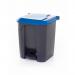 Pedal Bin; 30L; Polypropylene; Grey Body & Blue Lid CPB30Z_Blue Lid