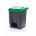 Pedal Bin; 30L; Polypropylene; Grey Body & Green Lid CPB30Z_Green Lid