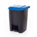 Pedal Bin; 50L; Polypropylene; Grey Body & Blue Lid CPB50Z_Blue Lid