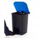 Pedal Bin; 50L; Polypropylene; Grey Body & Blue Lid CPB50Z_Blue Lid