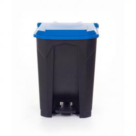 Pedal Bin 50L Polypropylene Grey Body & Blue Lid CPB50Z_Blue Lid