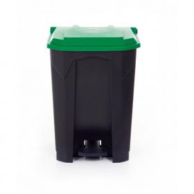 Pedal Bin; 50L; Polypropylene; Grey Body & Green Lid CPB50Z_Green Lid