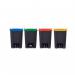 Pedal Bin; 80L; Polypropylene; Grey Body & Red Lid CPB80Z_Red Lid