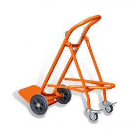 Single Folding Cylinder Trolley Holds 1 x 140/300mm Cylinder Orange CTF12Y