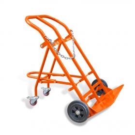 Double Folding Cylinder Trolley Holds 2 x 140/300mm Cylinder Orange CTF20Y