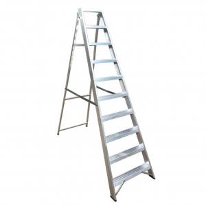 Climb-It Aluminium Swingback Stepladder; 12 Tread; 150kg; Silver