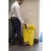 Pedal Bin; 45L; Polypropylene; Yellow GBI45Z_Yellow