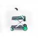 Clever Folding Trolley; c/w 1 Folding Box; Injected Moulded Plastic/Anodised Aluminium; 60kg; Grey/Black/Green GC051Y