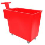 Food Grade Mobile Tapered Truck with Handle 200L Red GC180200H_Red