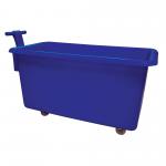 Food Grade Mobile Tapered Truck with Handle 320L Blue GC180320H_Blue