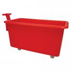 Food Grade Mobile Tapered Truck with Handle 455L Red GC180455H_Red