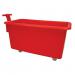 Food Grade Mobile Tapered Truck with Handle; 455L; Red GC180455H_Red